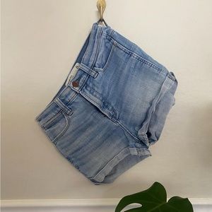 Light Wash Denim Shorts